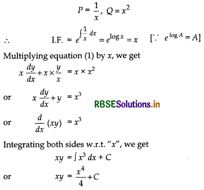 RBSE Solutions for Class 12 Maths Chapter 9 Differential Equations Ex 9.6 2