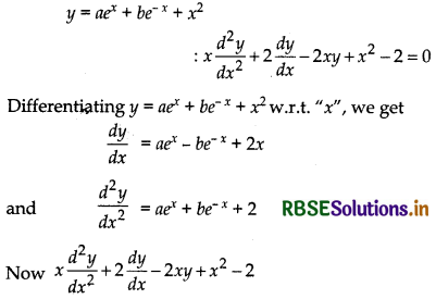 RBSE Solutions for Class 12 Maths Chapter 9 Differential Equations Miscellaneous Exercise 1