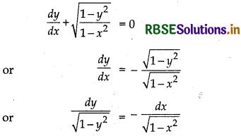 RBSE Solutions for Class 12 Maths Chapter 9 Differential Equations Miscellaneous Exercise 10
