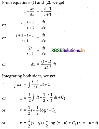 RBSE Solutions for Class 12 Maths Chapter 9 Differential Equations Miscellaneous Exercise 16