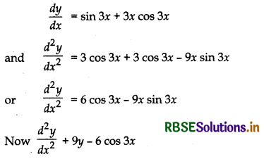 RBSE Solutions for Class 12 Maths Chapter 9 Differential Equations Miscellaneous Exercise 2