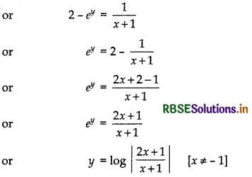 RBSE Solutions for Class 12 Maths Chapter 9 Differential Equations Miscellaneous Exercise 21