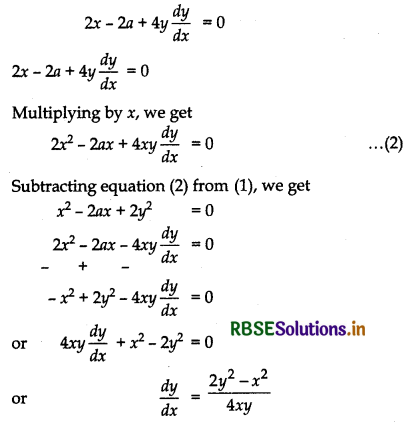 RBSE Solutions for Class 12 Maths Chapter 9 Differential Equations Miscellaneous Exercise 4