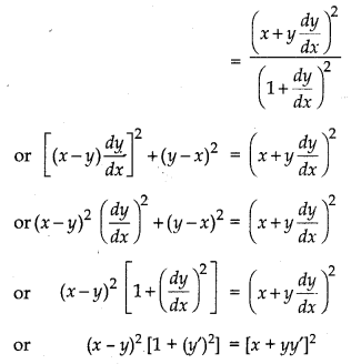 RBSE Solutions for Class 12 Maths Chapter 9 Differential Equations Miscellaneous Exercise 9