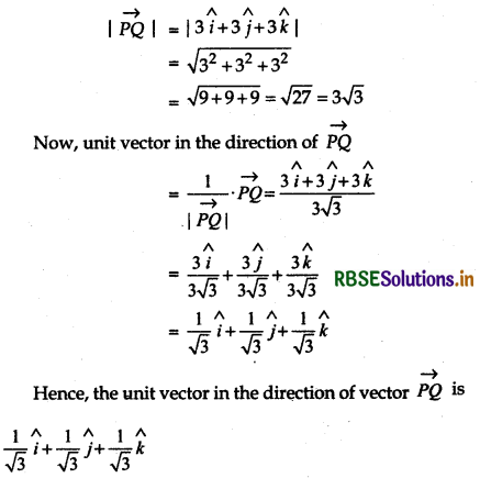 RBSE Solutions for Class 12 Maths Chapter 10 Vector Algebra Ex 10.2 7