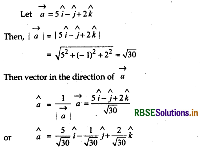 RBSE Solutions for Class 12 Maths Chapter 10 Vector Algebra Ex 10.2 9