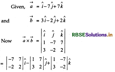 RBSE Solutions for Class 12 Maths Chapter 10 Vector Algebra Ex 10.4 1