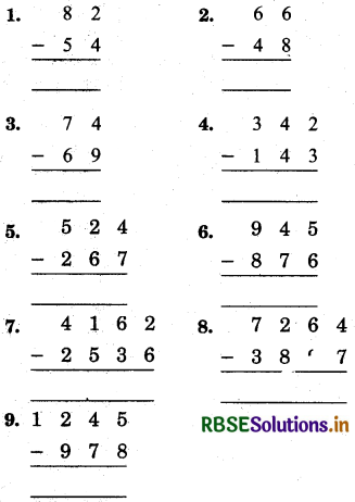 RBSE 5th Class Maths Solutions Chapter 4 Vedic Mathematics 1