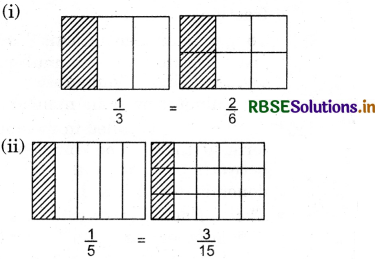 RBSE 5th Class Maths Solutions Chapter 7 Equivalent Fractions 9