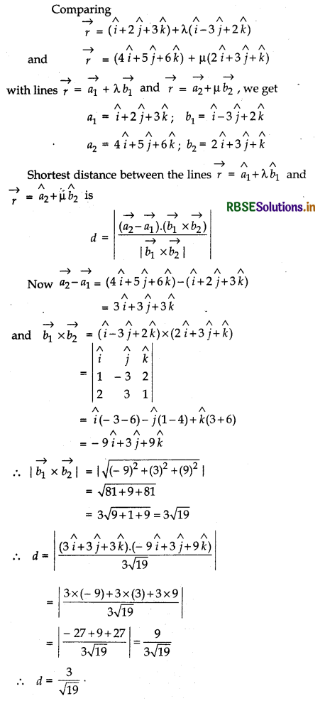 RBSE Solutions for Class 12 Maths Chapter 11 Three Dimensional Geometry Ex 11.2 14