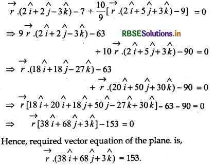 RBSE Solutions for Class 12 Maths Chapter 11 Three Dimensional Geometry Ex 11.3 10