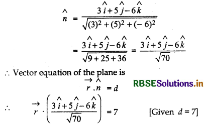 RBSE Solutions for Class 12 Maths Chapter 11 Three Dimensional Geometry Ex 11.3 3
