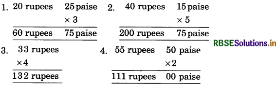 RBSE 5th Class Maths Solutions Chapter 10 Currency 20