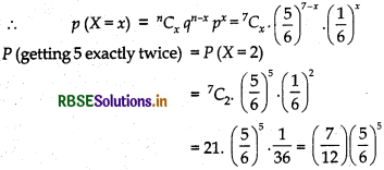 RBSE Solutions for Class 12 Maths Chapter 13 Probability Ex 13.5 12