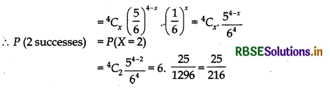 RBSE Solutions for Class 12 Maths Chapter 13 Probability Ex 13.5 2