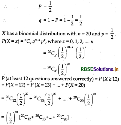 RBSE Solutions for Class 12 Maths Chapter 13 Probability Ex 13.5 6