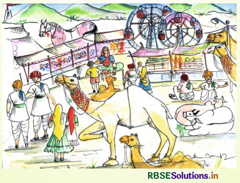 RBSE Solutions for Class 4 English Chapter 4 A Visit to the Camel Fair of Pushkar 2