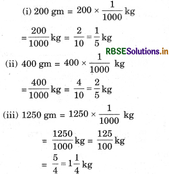 RBSE 5th Class Maths Solutions Chapter 12 Weight 1