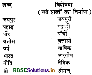 RBSE Class 4 Hindi Vyakaran व्याकरण 2