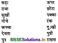 RBSE Class 4 Hindi Vyakaran व्याकरण 6