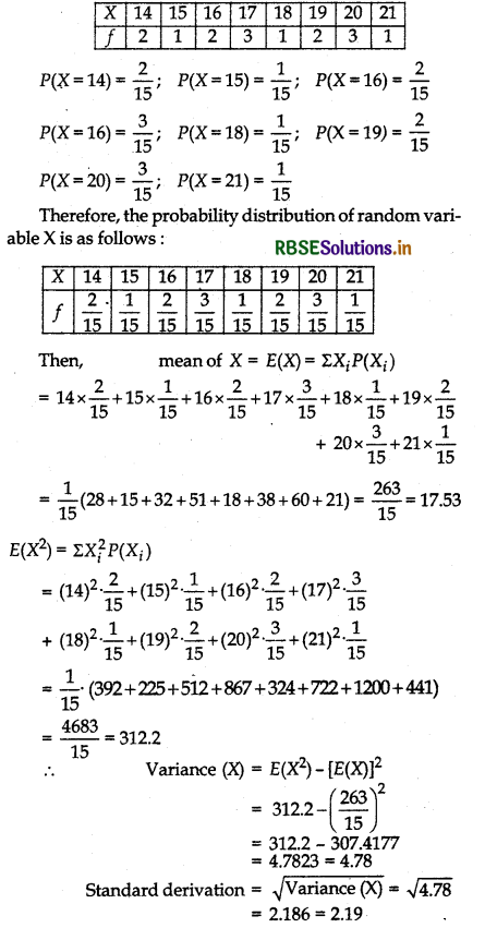 RBSE Solutions for Class 12 Maths Chapter 13 Probability Ex 13.4 19