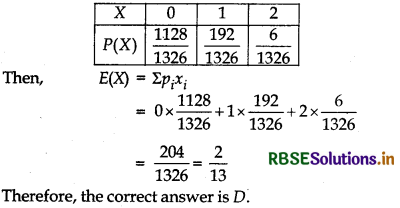 RBSE Solutions for Class 12 Maths Chapter 13 Probability Ex 13.4 22