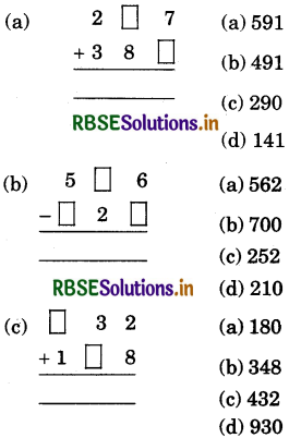RBSE 5th Class Maths Solutions Chapter 17 Mental Mathematics 12