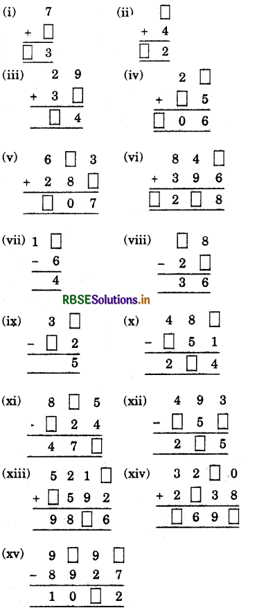 RBSE 5th Class Maths Solutions Chapter 17 Mental Mathematics 7