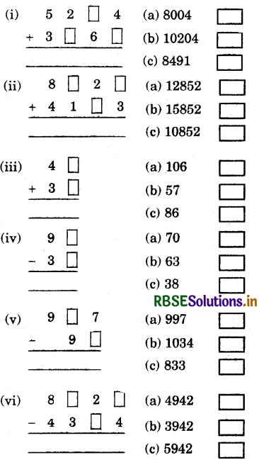 RBSE 5th Class Maths Solutions Chapter 17 Mental Mathematics 9