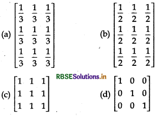 RBSE Class 12 Maths Important Questions Chapter 3 Matrices 4