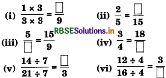 RBSE 5th Class Maths Solutions Chapter 7 तुल्य भिन्न 9
