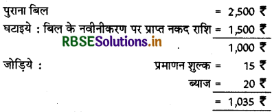 RBSE Class 11 Accountancy Important Questions 8 विनिमय विपत्र 19