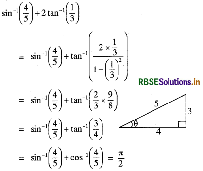 RBSE Class 12 Maths Important Questions Chapter 2 प्रतिलोम त्रिकोणमितीय फलन 11