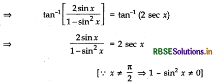 RBSE Class 12 Maths Important Questions Chapter 2 Inverse Trigonometric Functions 8