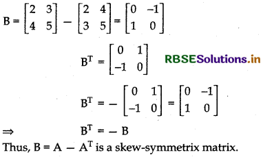 RBSE Class 12 Maths Important Questions Chapter 3 Matrices 13