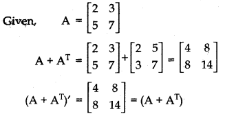 RBSE Class 12 Maths Important Questions Chapter 3 Matrices 17