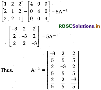 RBSE Class 12 Maths Important Questions Chapter 3 Matrices 20