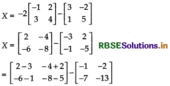 RBSE Class 12 Maths Important Questions Chapter 3 Matrices 5