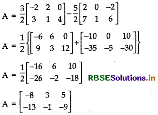 RBSE Class 12 Maths Important Questions Chapter 3 Matrices 6