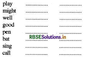 RBSE Solutions for Class 3 English Chapter 1 Work While You Work 2