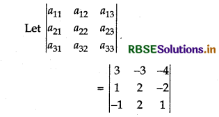 RBSE Class 12 Maths Important Questions Chapter 4 Determinants 20