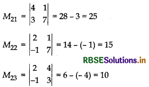 RBSE Class 12 Maths Important Questions Chapter 4 Determinants 23