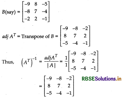 RBSE Class 12 Maths Important Questions Chapter 4 Determinants 31