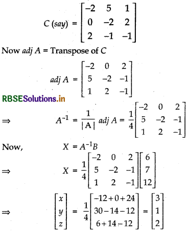 RBSE Class 12 Maths Important Questions Chapter 4 Determinants 35