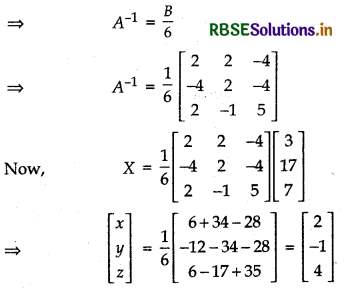 RBSE Class 12 Maths Important Questions Chapter 4 Determinants 37