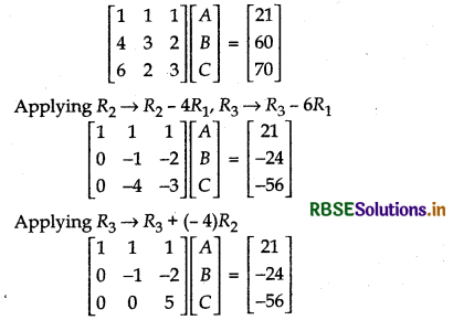 RBSE Class 12 Maths Important Questions Chapter 4 Determinants 39