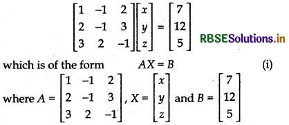 RBSE Class 12 Maths Important Questions Chapter 4 Determinants 40