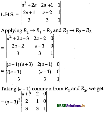 RBSE Class 12 Maths Important Questions Chapter 4 Determinants 6