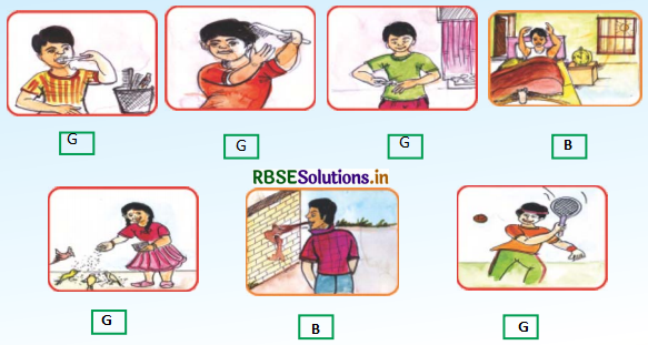 RBSE Solutions for Class 3 English Chapter 4 Good Habits 2