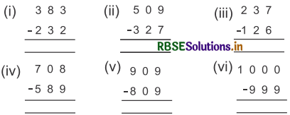RBSE 4th Class Maths Solutions Chapter 4 संख्याओं में जोड़ – घटाव 5